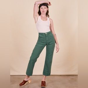 Big Bud Press Work Pants Dark Emerald Green